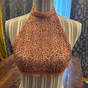 Victoria’s Secret pink halter bralette with underwire